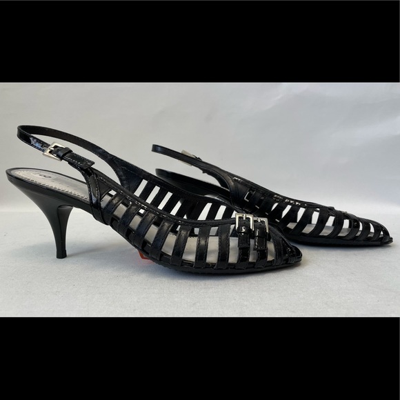 Geox Respira Strappy SlingBback Open Toe heels Size 8 - Picture 2 of 4